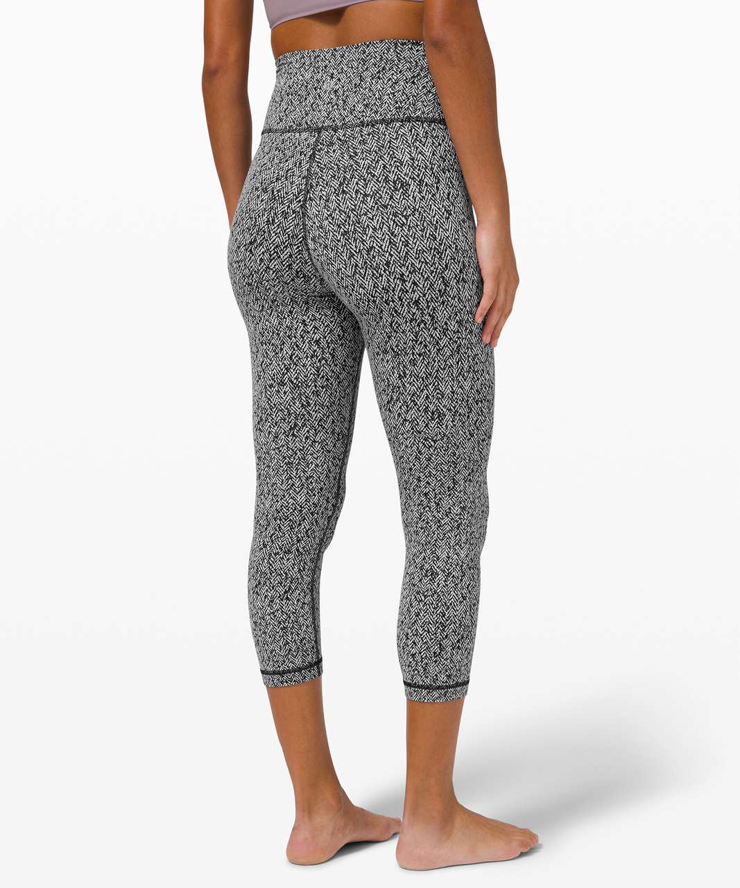 Lululemon Wunder Under Crop III - Scatter Star Arctic Grey Black - lulu  fanatics