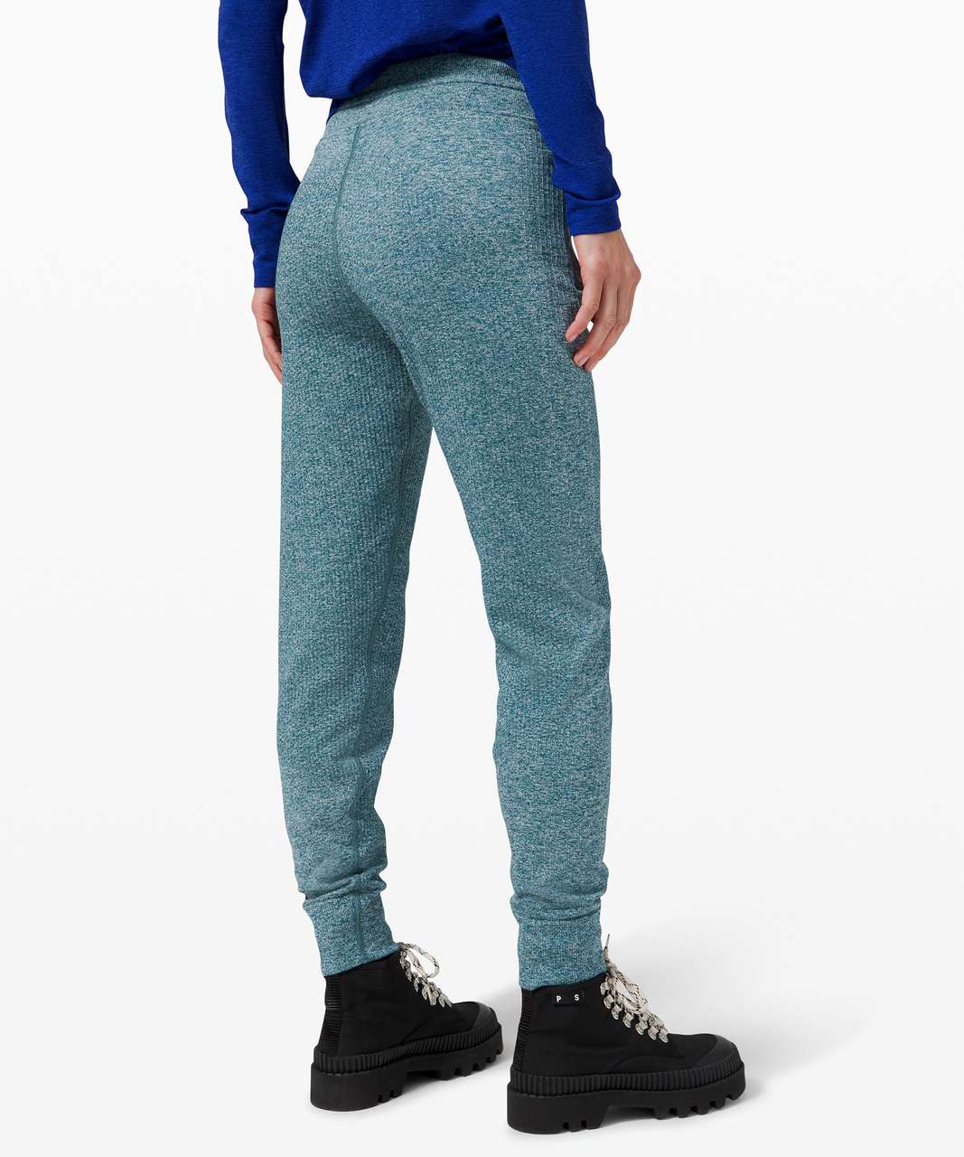 Lululemon Engineered Warmth Jogger - Submarine / White - lulu fanatics