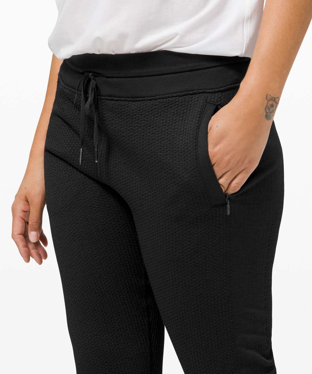 Lululemon Womens 12 Engineered Warmth Jogger Black Slim Fit