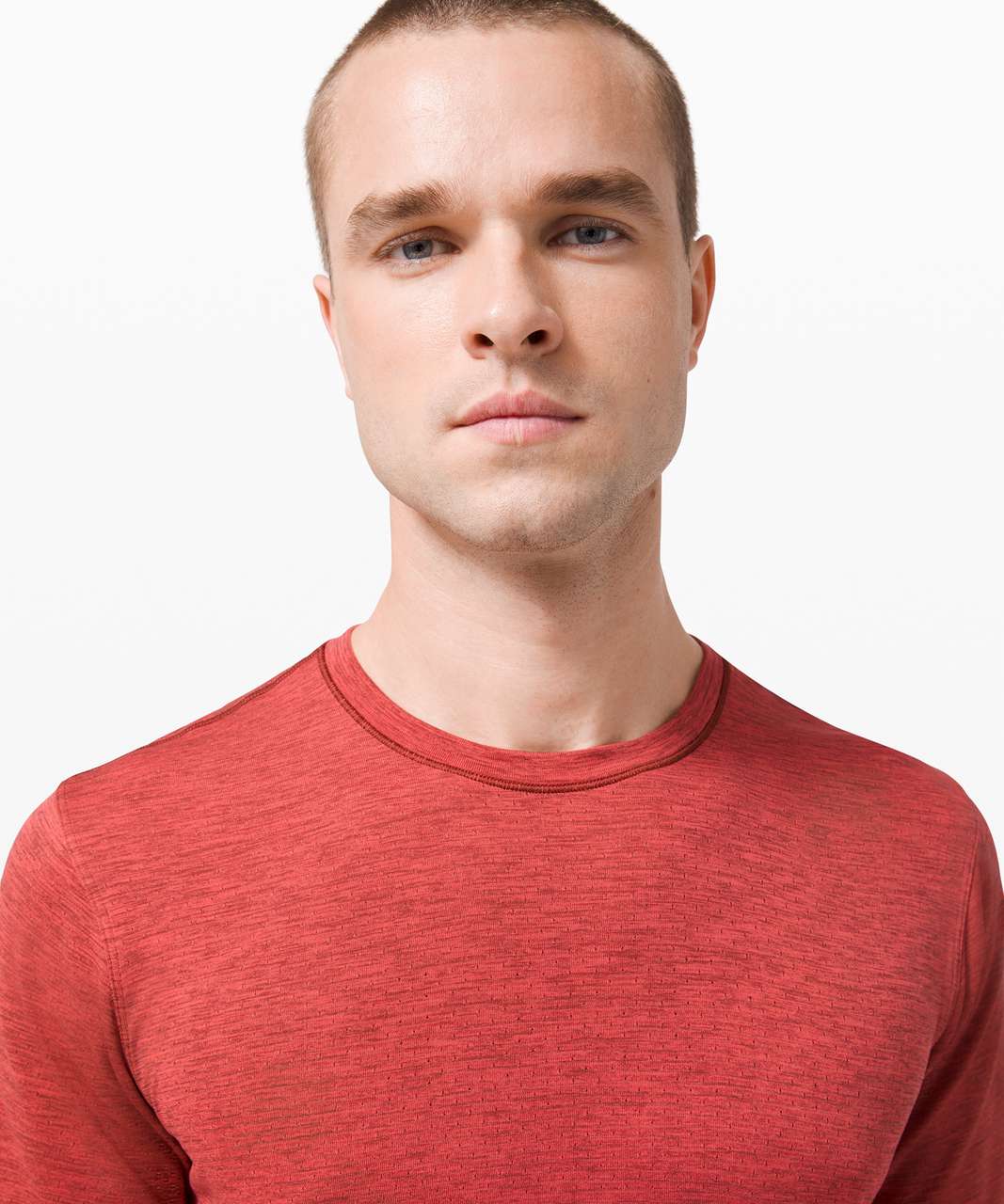 Lululemon Metal Vent Breathe Short Sleeve - Savannah / Watermelon Red