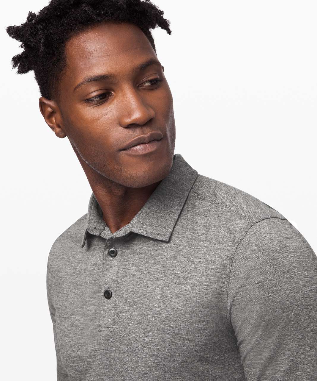 Lululemon Evolution Polo - Heathered Black