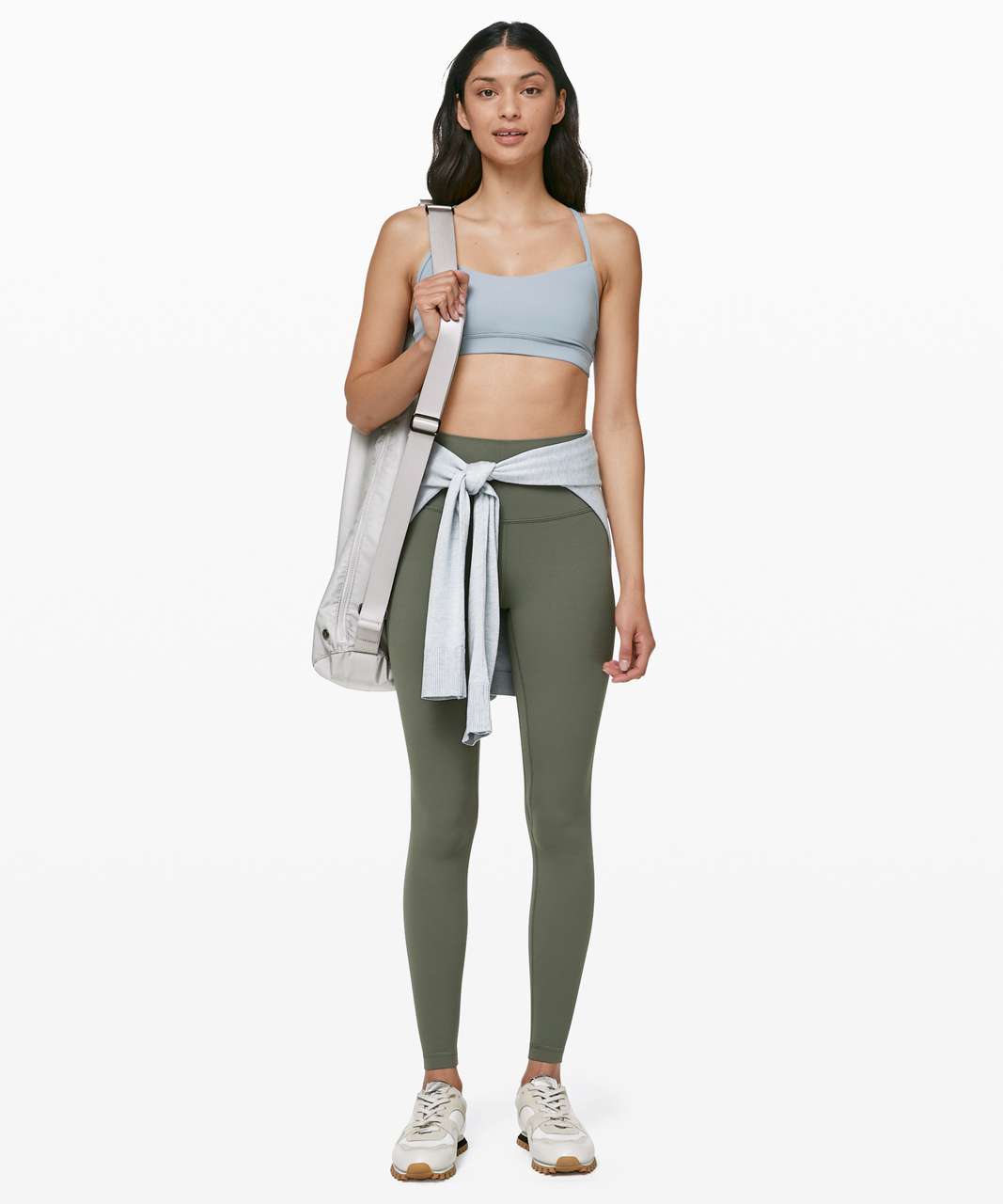 lululemon wide leg align pant grey sage｜TikTok Search