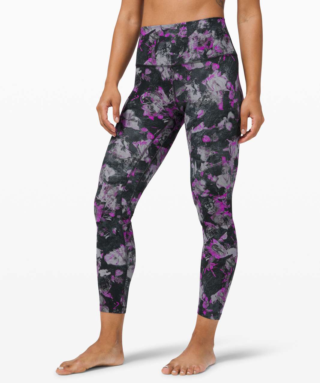 Lululemon Purple Floral Leggings