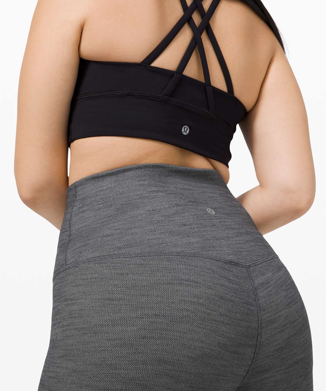 Lululemon Align Pant Super High-Rise 28" - Mini Heathered Herringbone Heathered Black White / Black