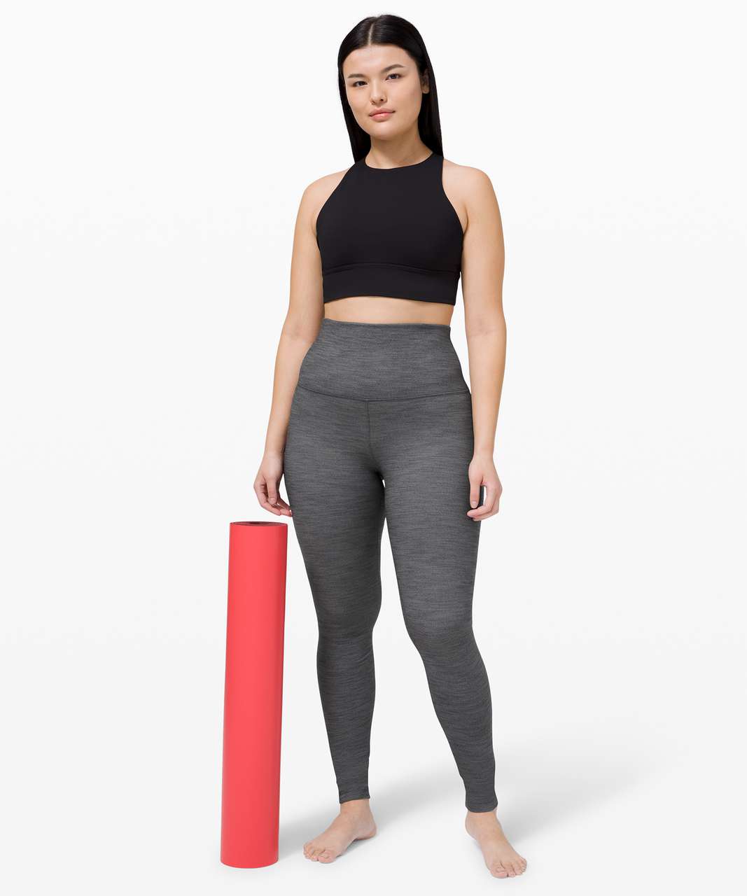 Lululemon Align Pant Super High-Rise 28" - Mini Heathered Herringbone Heathered Black White / Black