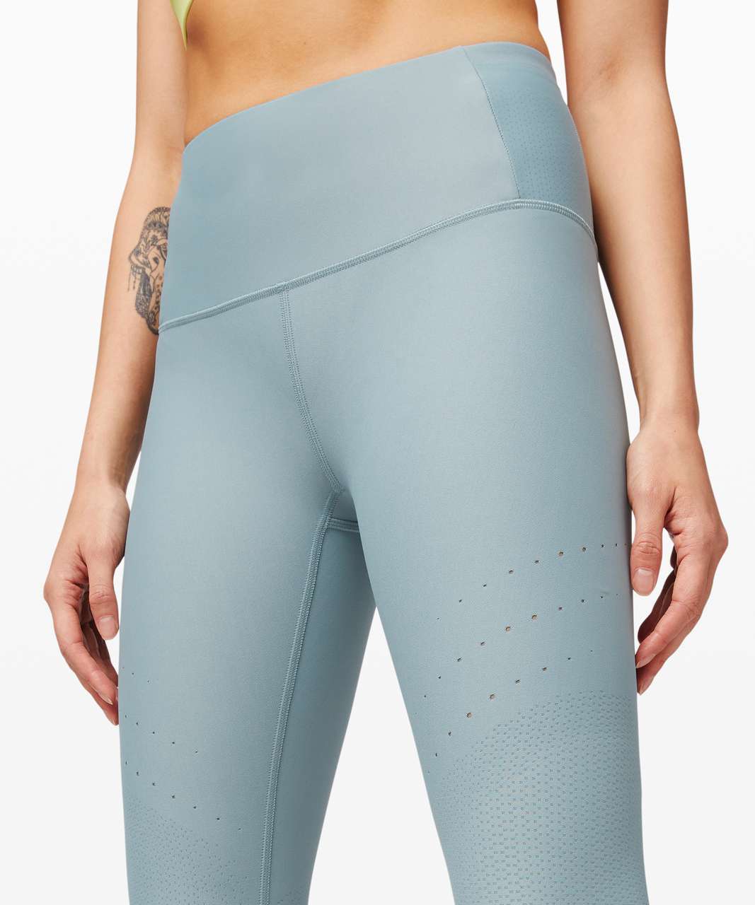 Lululemon Zoned In High Rise Crop 23" - Blue Cast