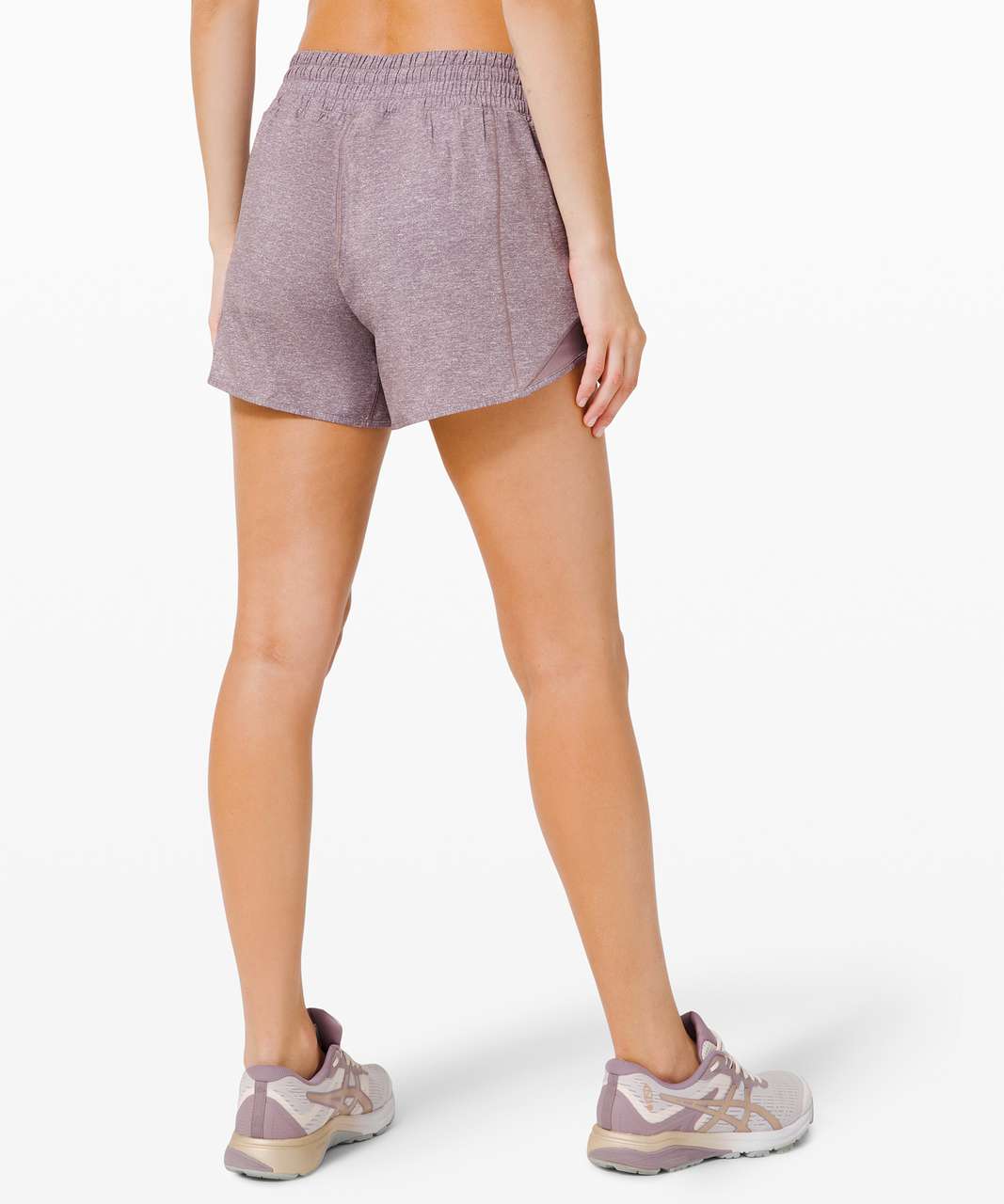 Lululemon Hotty Hot Short *High-Rise Long 4" - Heather Lux Multi Violet Verbana