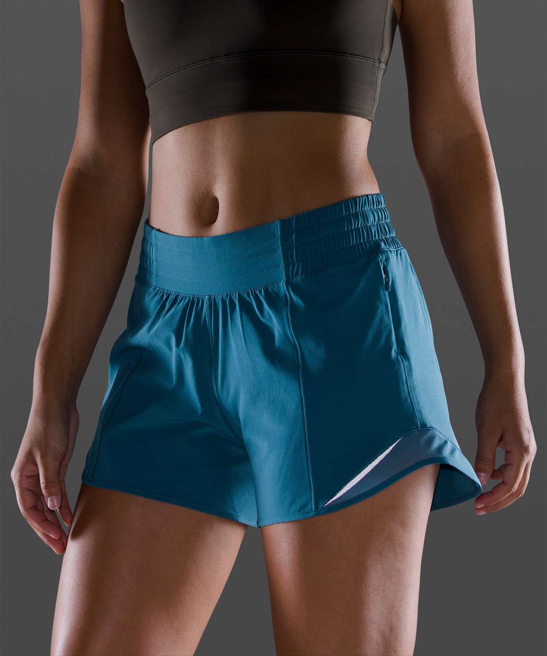 Lululemon Hotty Hot Short *High-Rise Long 4" - Desert Teal