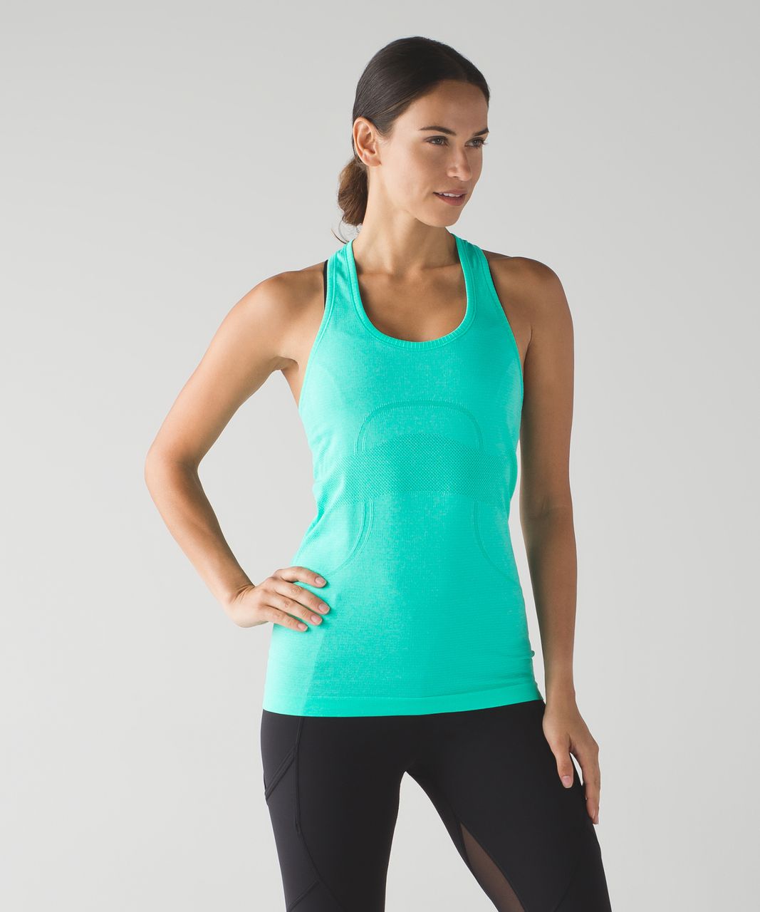 Lululemon Swiftly Tech Racerback - Heathered Bali Breeze