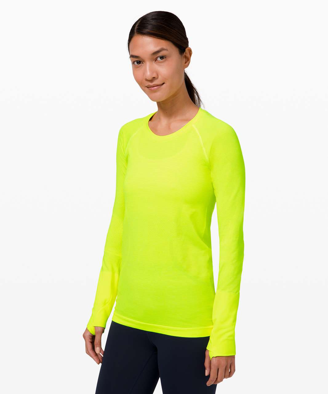 Lululemon Athletica Yellow Long Sleeve Shirt Activewear Running