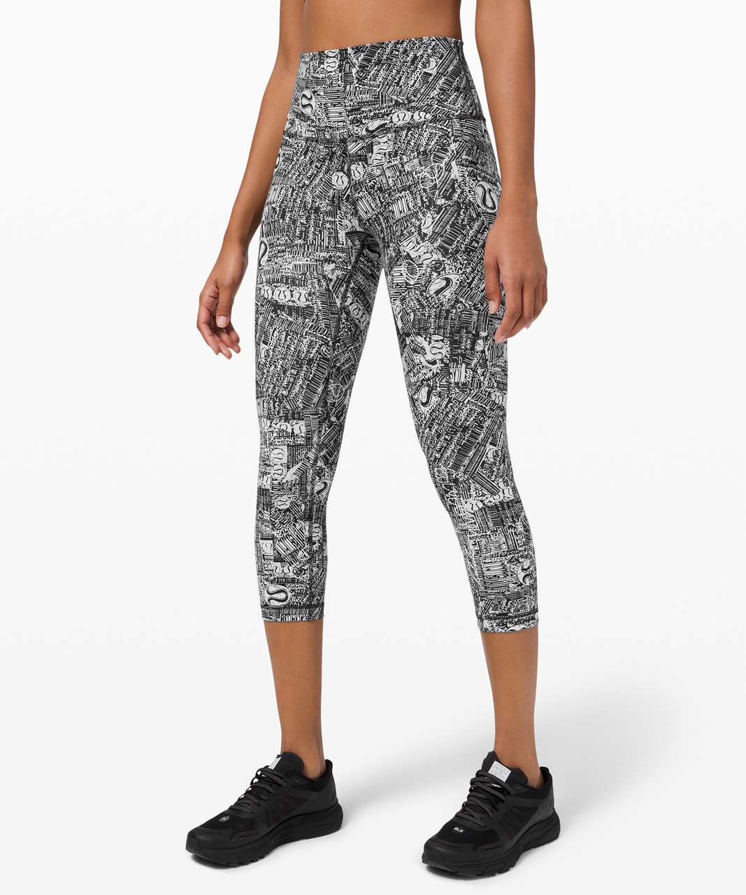 Lululemon wunder train tear it up alpine white black leggings size 2 - $67  - From Ava