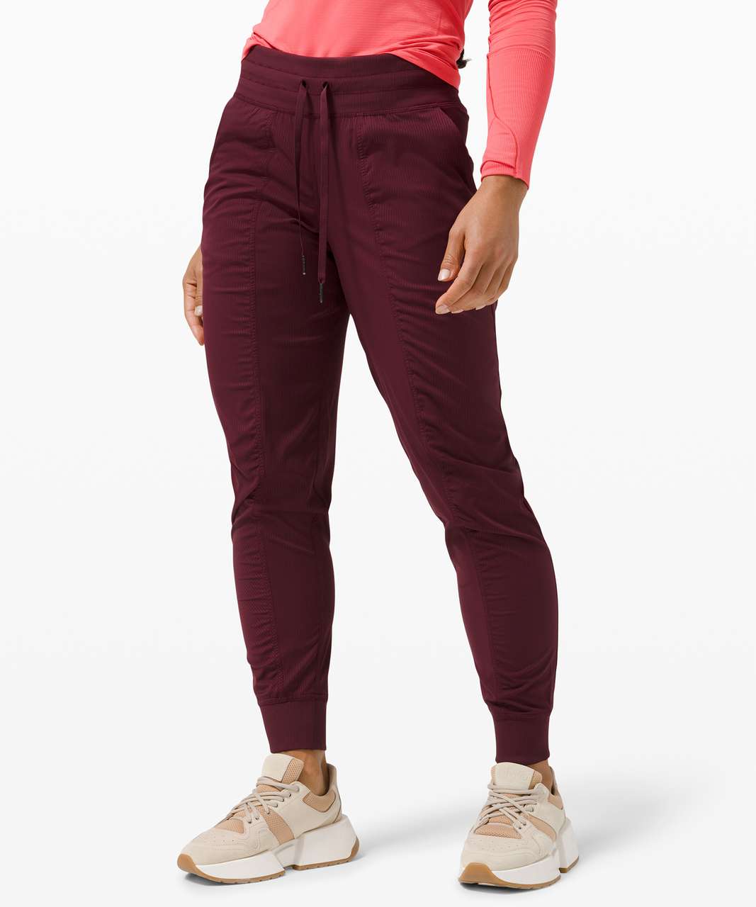 Lululemon dance studio joggers, size 4, maroon  Studio joggers, Lululemon  dance studio jogger, Clothes design