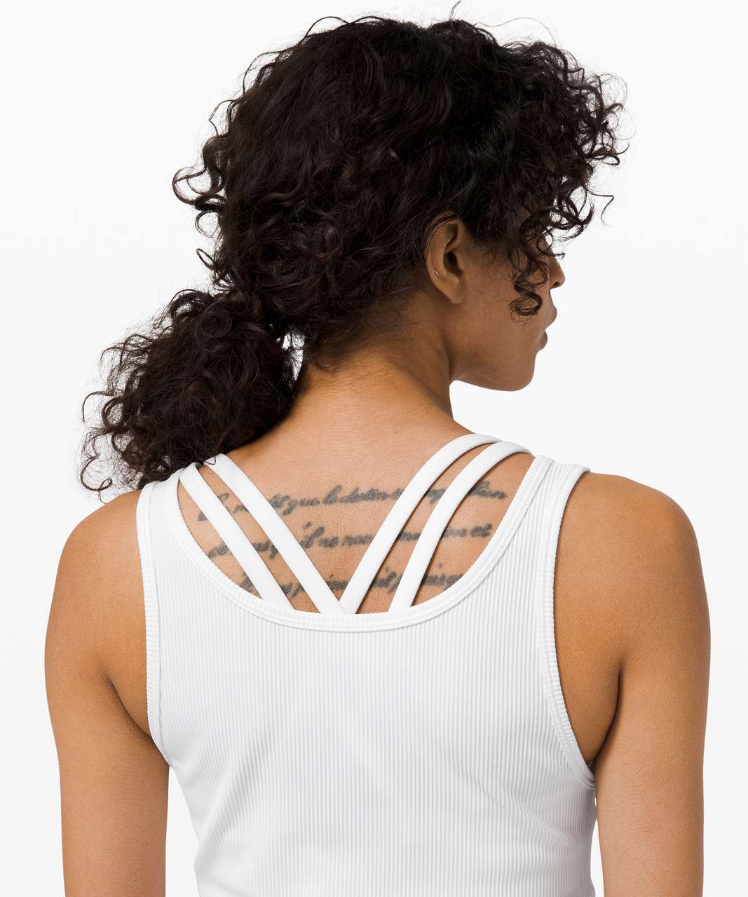 Lululemon Power Pivot Tank *Rib - White