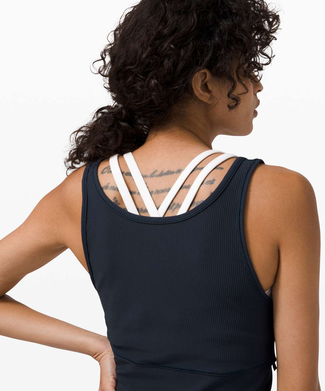 Lululemon Power Pivot Tank *Rib - True Navy