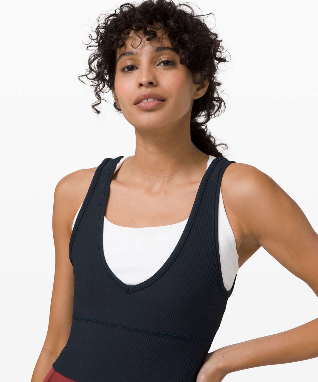 Lululemon Power Pivot Tank *Rib - True Navy