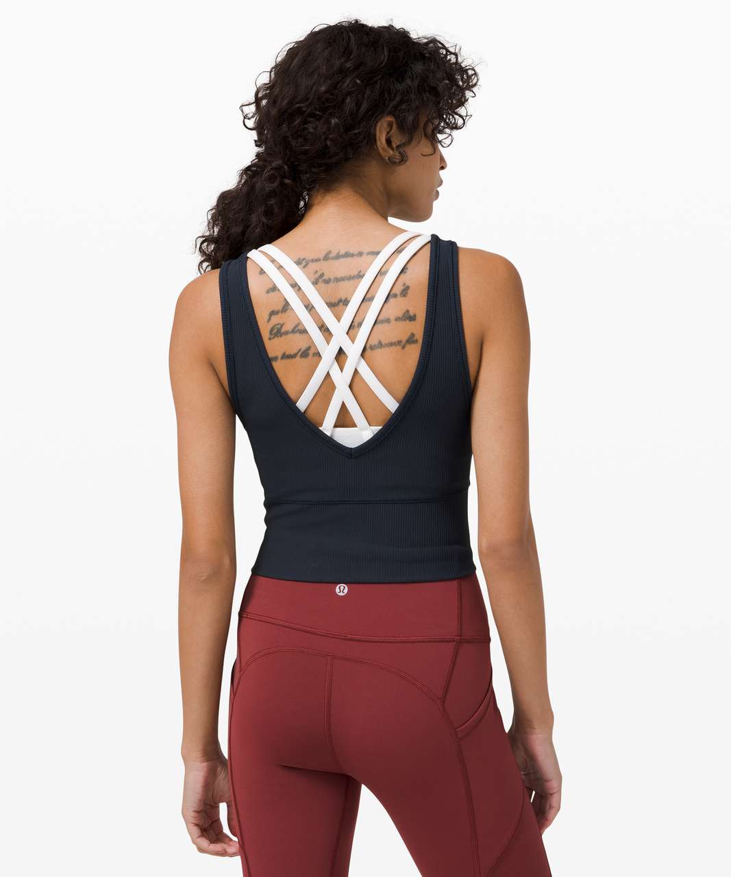 Lululemon Power Pivot Tank *Rib - True Navy