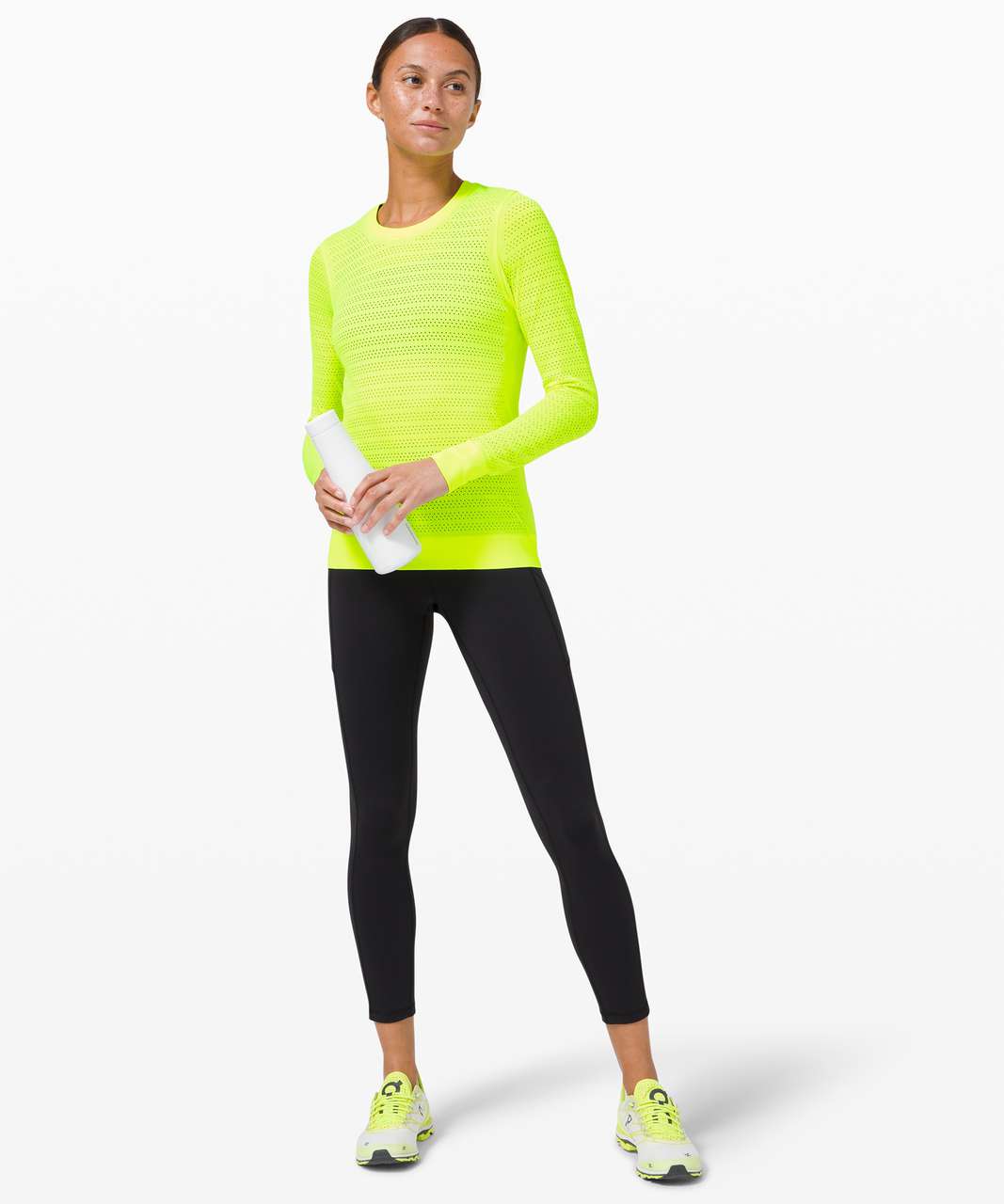 Lululemon Swiftly Breathe Long Sleeve Squad - Yellow Highlight / Yellow Highlight