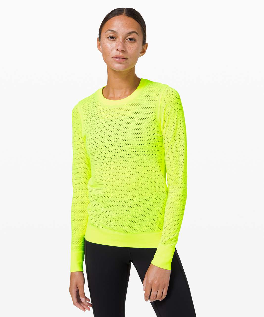 Lululemon Swiftly Breathe Long Sleeve Squad - Yellow Highlight / Yellow Highlight