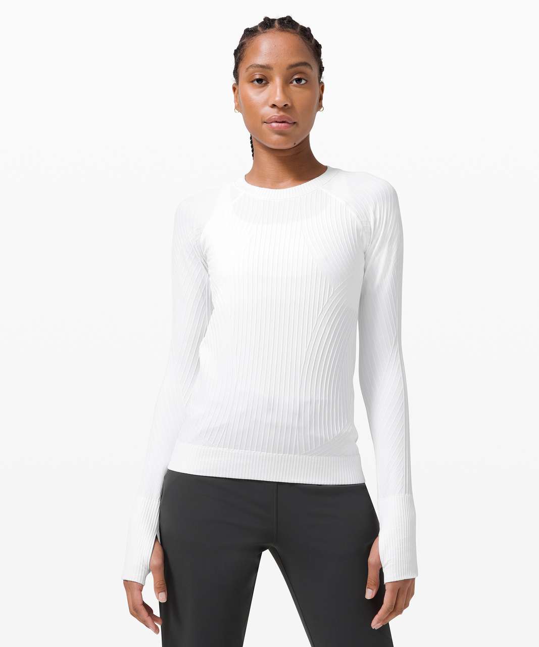 Lululemon Rest Less Pullover - Aerial Current White