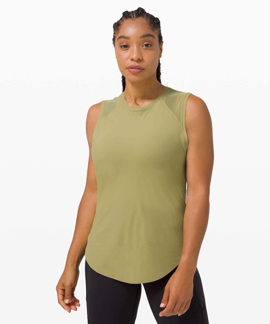 Lululemon Airy Breakaway Tank - Hazel Green - lulu fanatics