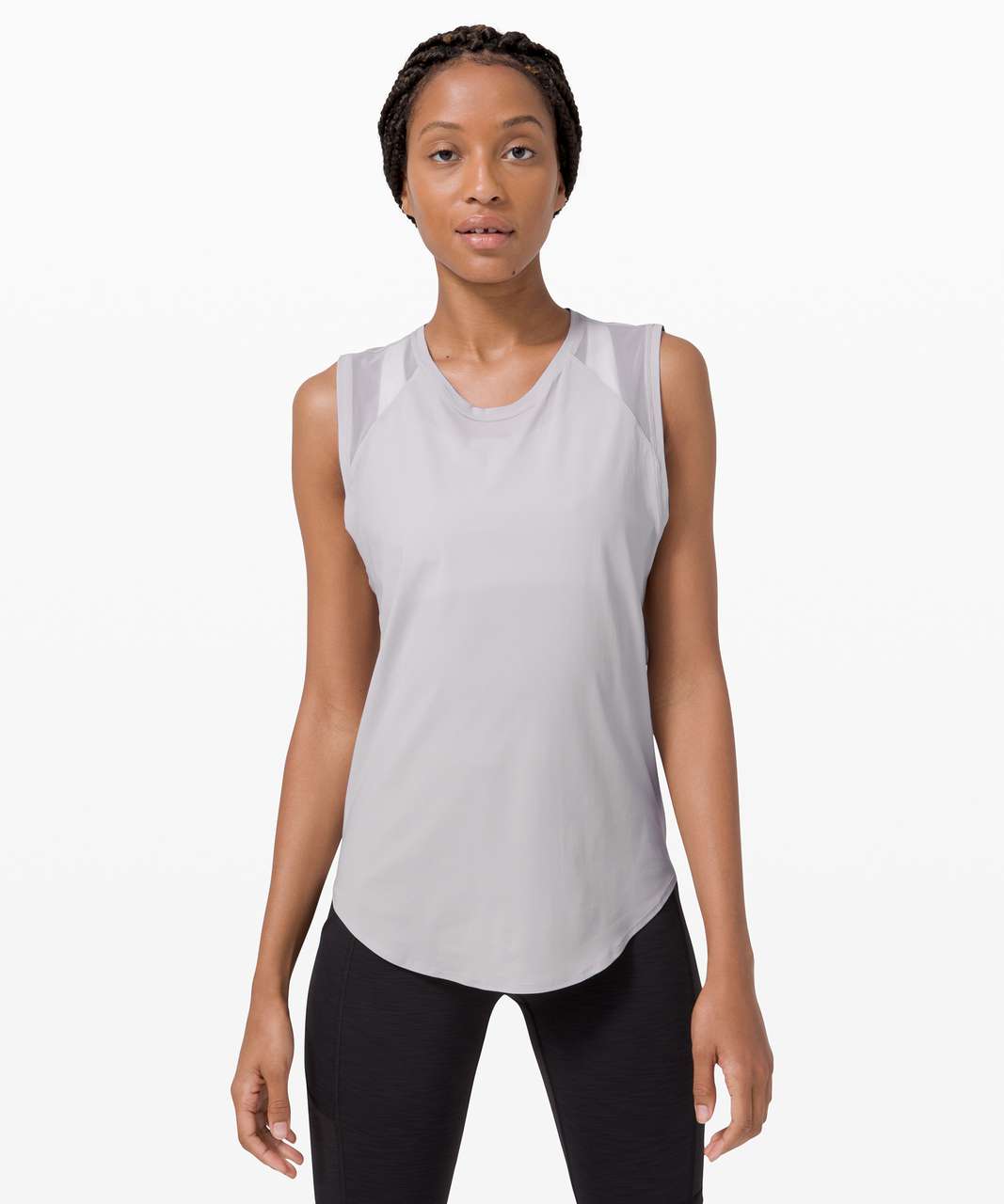 Lululemon Airy Breakaway Tank - Chrome - lulu fanatics