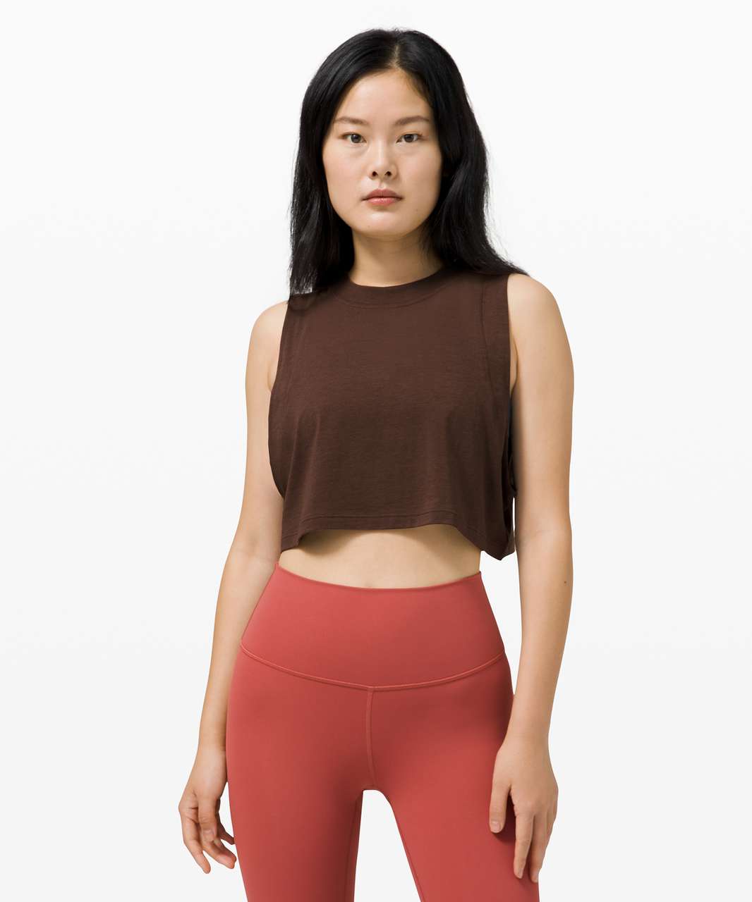 Lululemon All Yours Crop Tank - Brown Earth