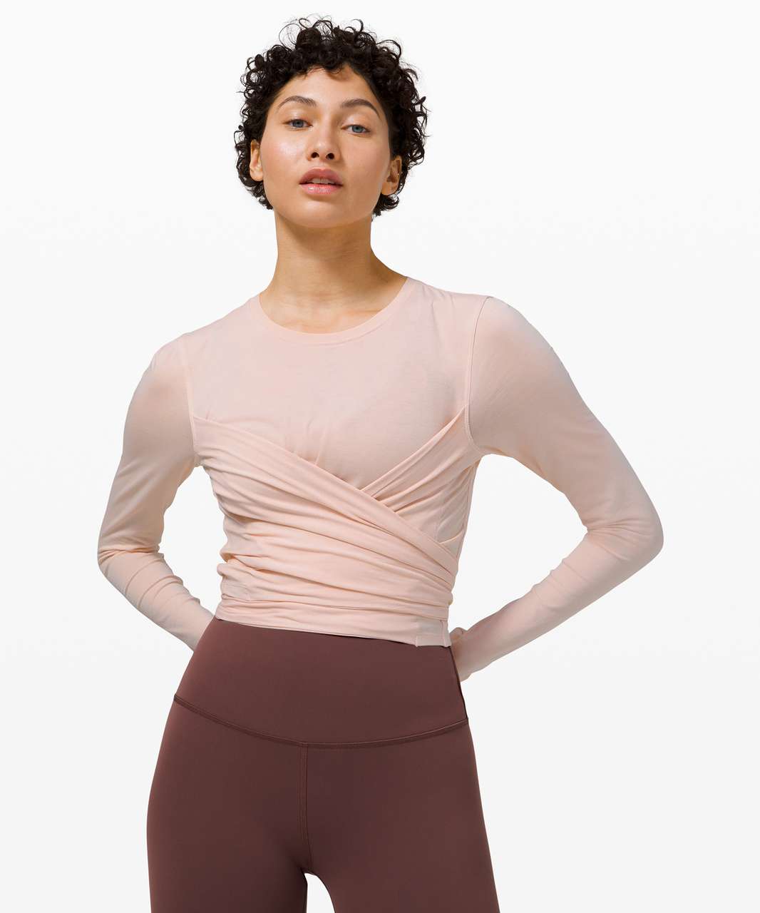 Lululemon Gather and Grow Long Sleeve - Feather Pink