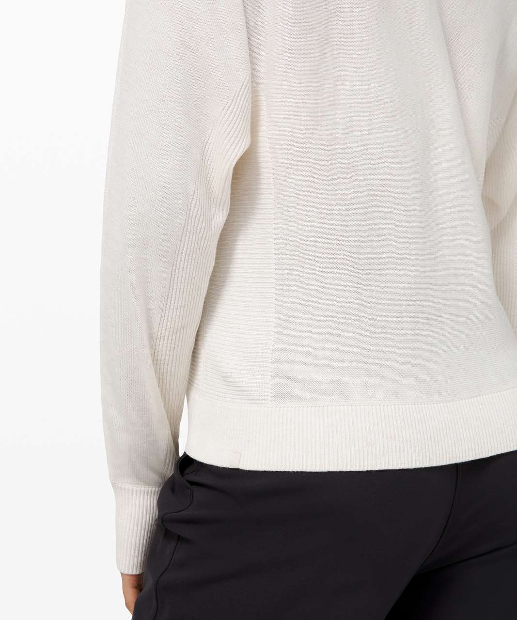 Lululemon Cashlu Knit Pullover - Heathered White Opal