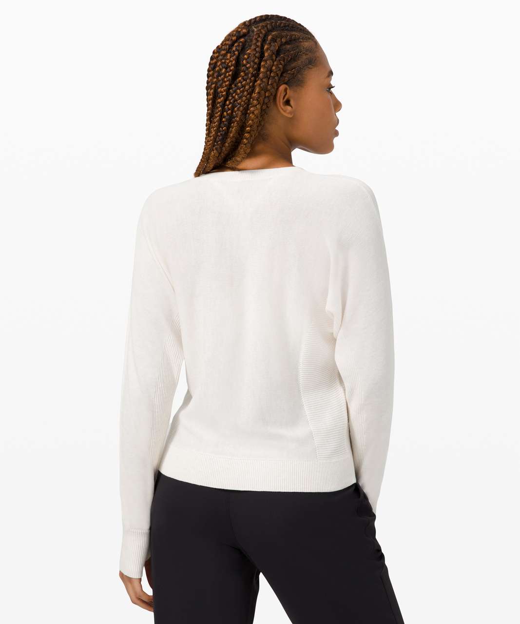 Lululemon Cashlu Knit Pullover - Heathered White Opal