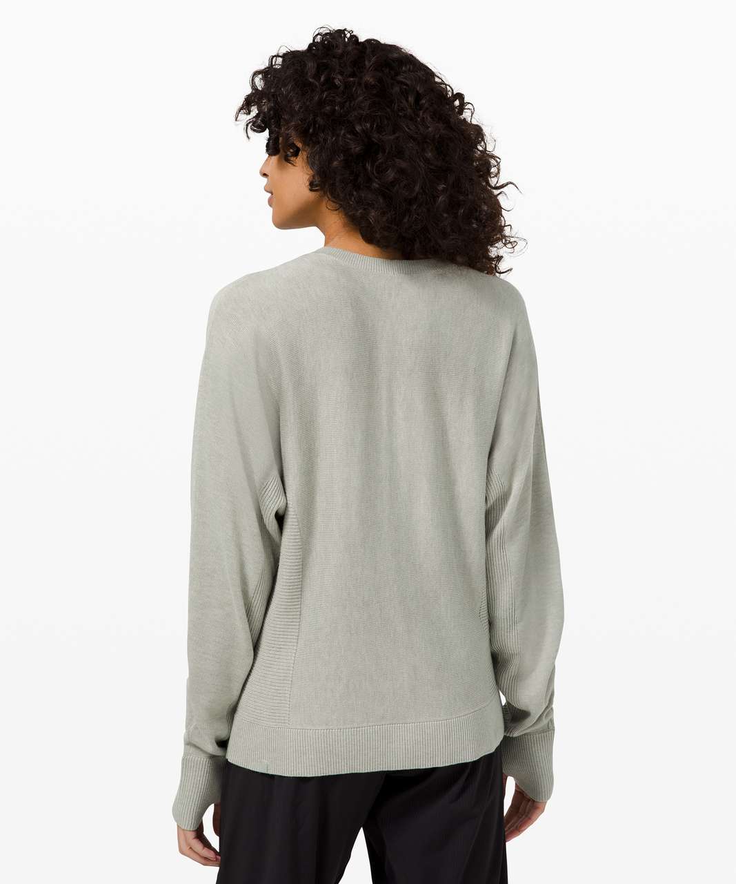 Lululemon Cashlu Knit Pullover - Heathered Green Fern