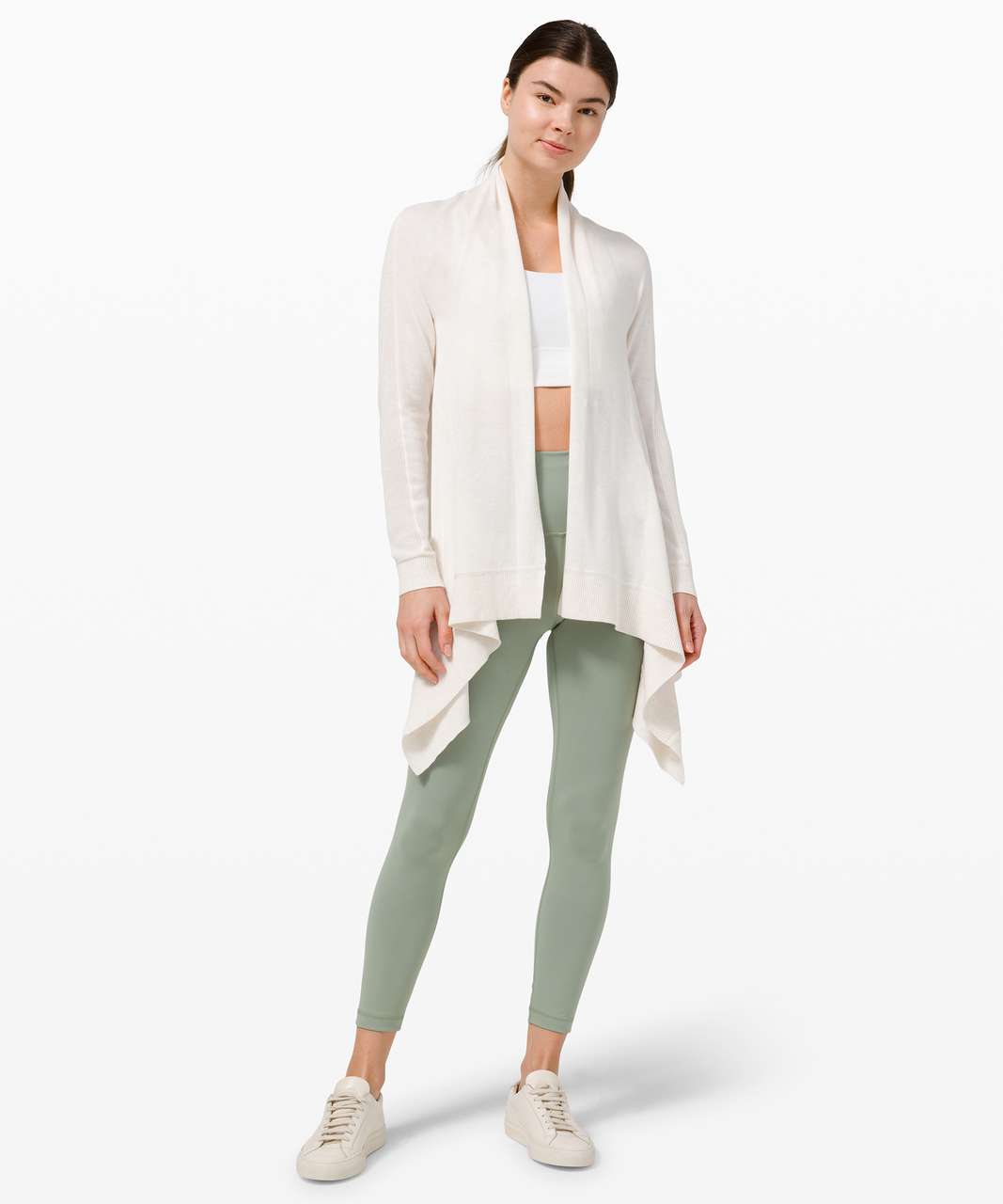 Lululemon Cashlu Knit Wrap - Heathered White Opal