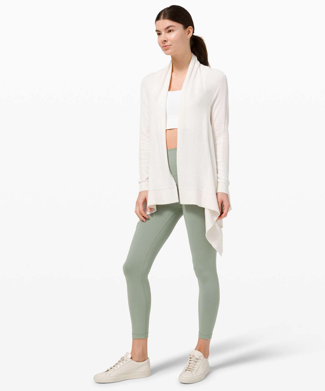 Lululemon Cashlu Knit Wrap - Heathered White Opal