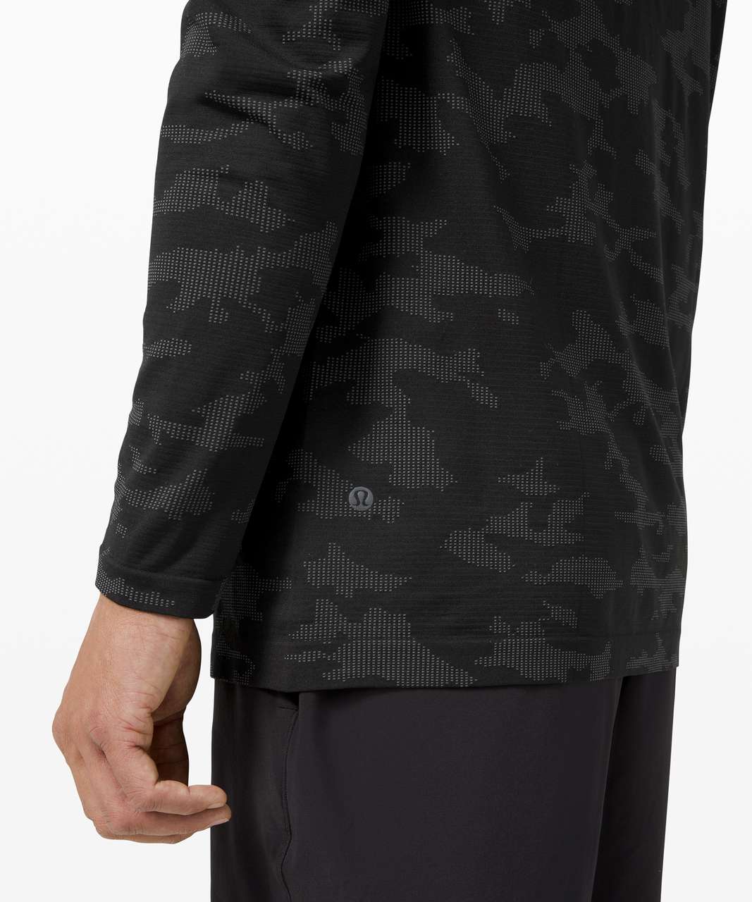 Lululemon Metal Vent Tech Hoodie 2.0 - Heritage Camo Asphalt Grey / Black