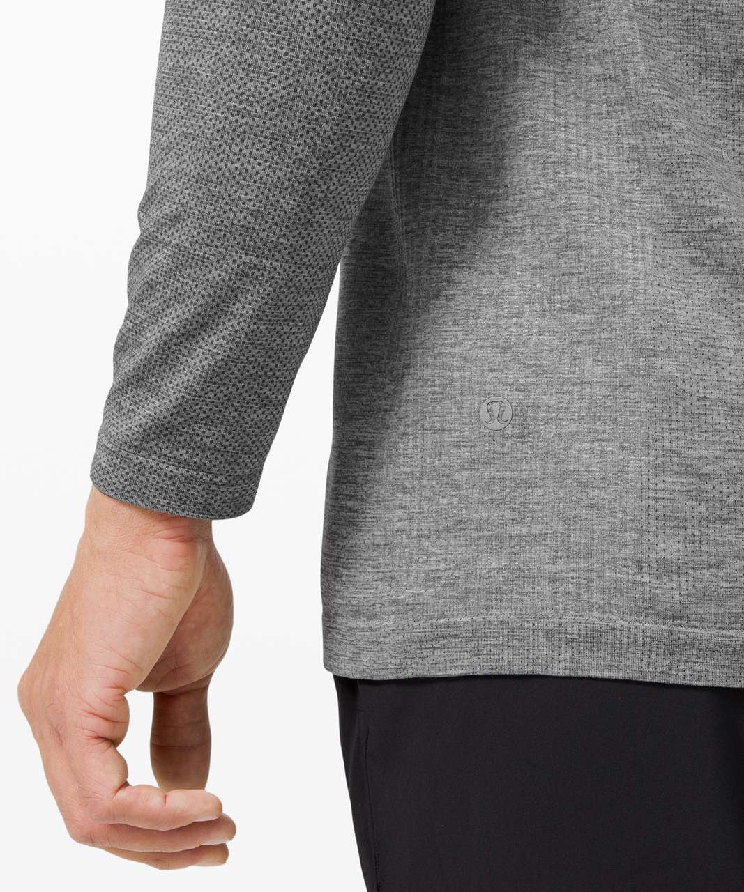 Lululemon Metal Vent Tech Long Sleeve Henley 2.0 - Slate / White