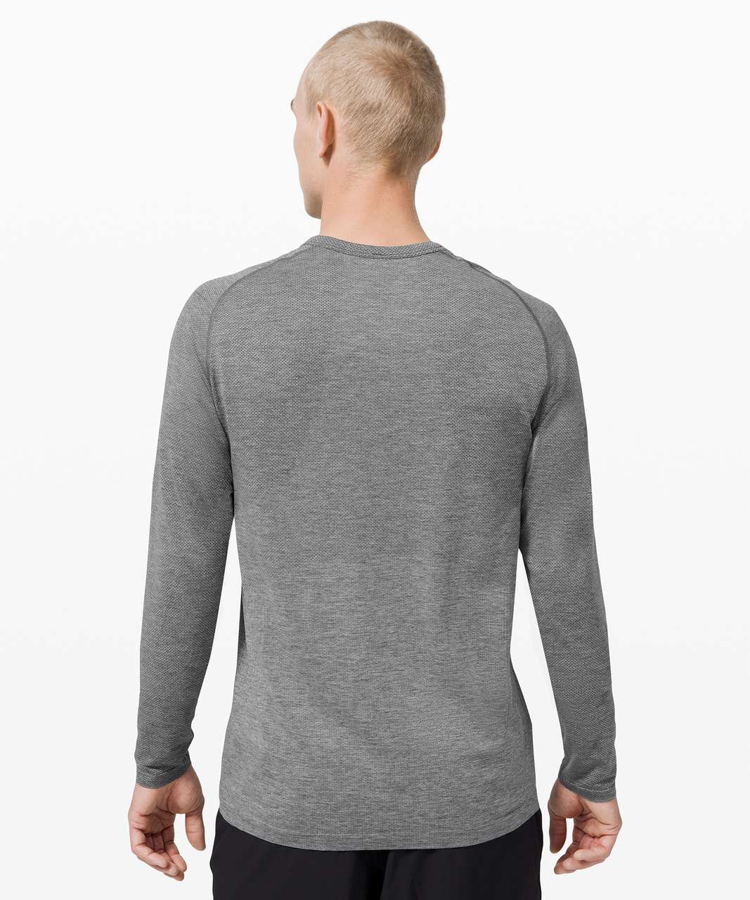 Lululemon Metal Vent Tech Long Sleeve Henley 2.0 - Slate / White