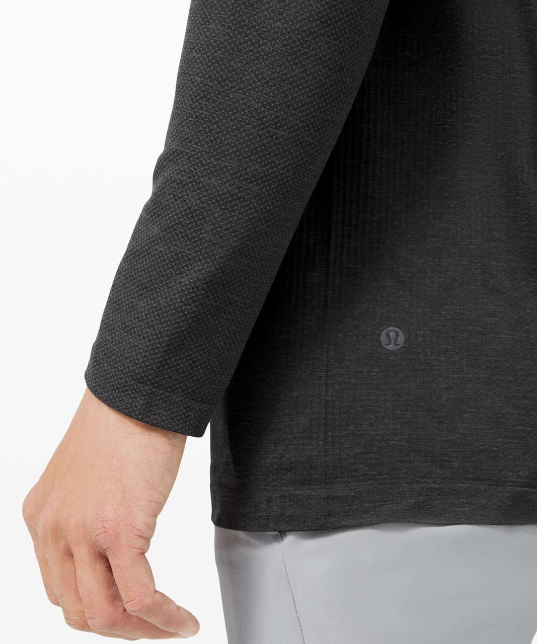 Lululemon Metal Vent Tech Long Sleeve Henley 2.0 - Deep Coal / Black