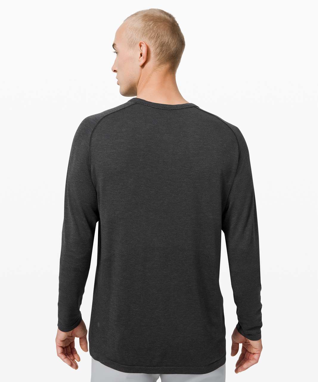 Lululemon Metal Vent Tech Long Sleeve Henley 2.0 - Deep Coal / Black