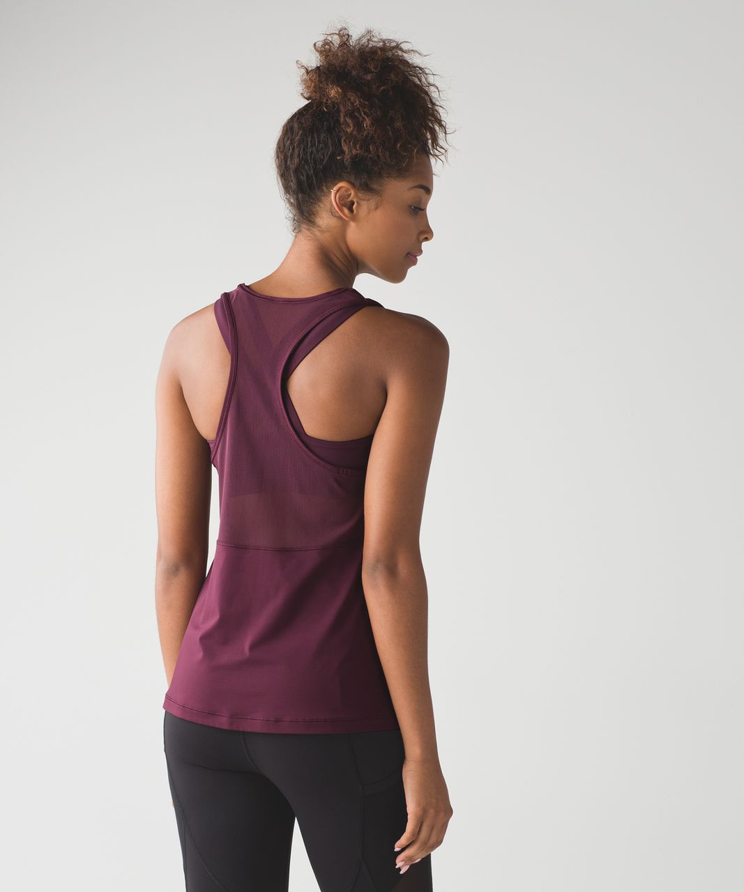 Lululemon Fast As Light 2-In-1 Tank - Bordeaux Drama