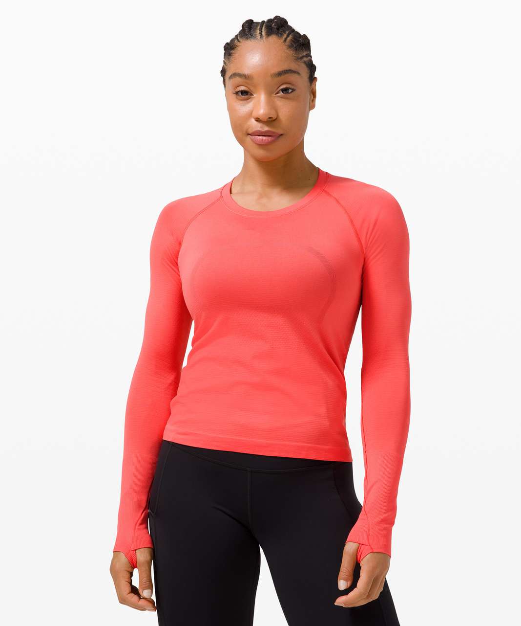 Lululemon Swiftly Tech Long Sleeve 2.0 *Race Length - Watermelon Red / Watermelon Red