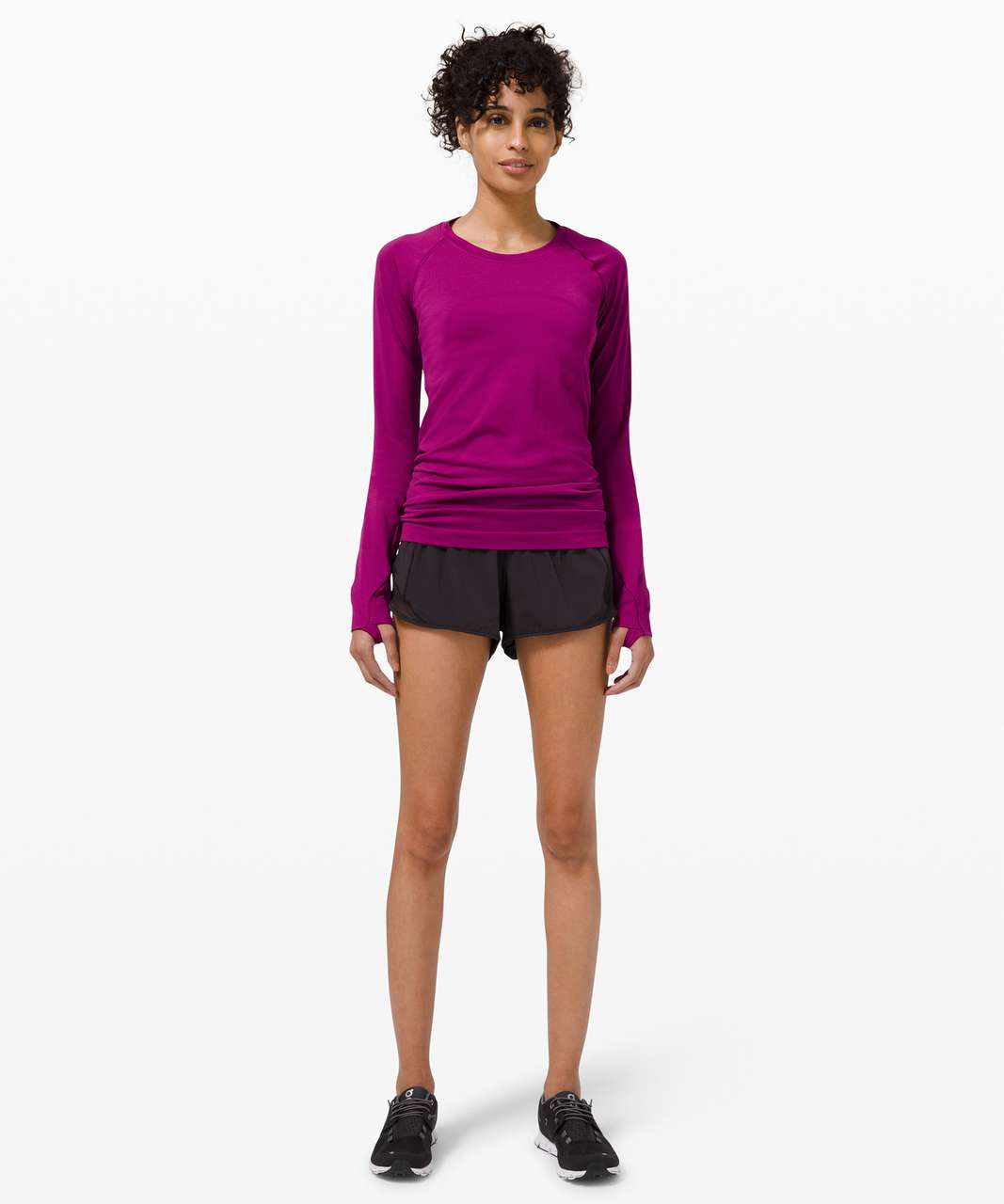 Lululemon Swiftly Tech Long Sleeve 2.0 - Deep Fuschia / Deep Fuschia