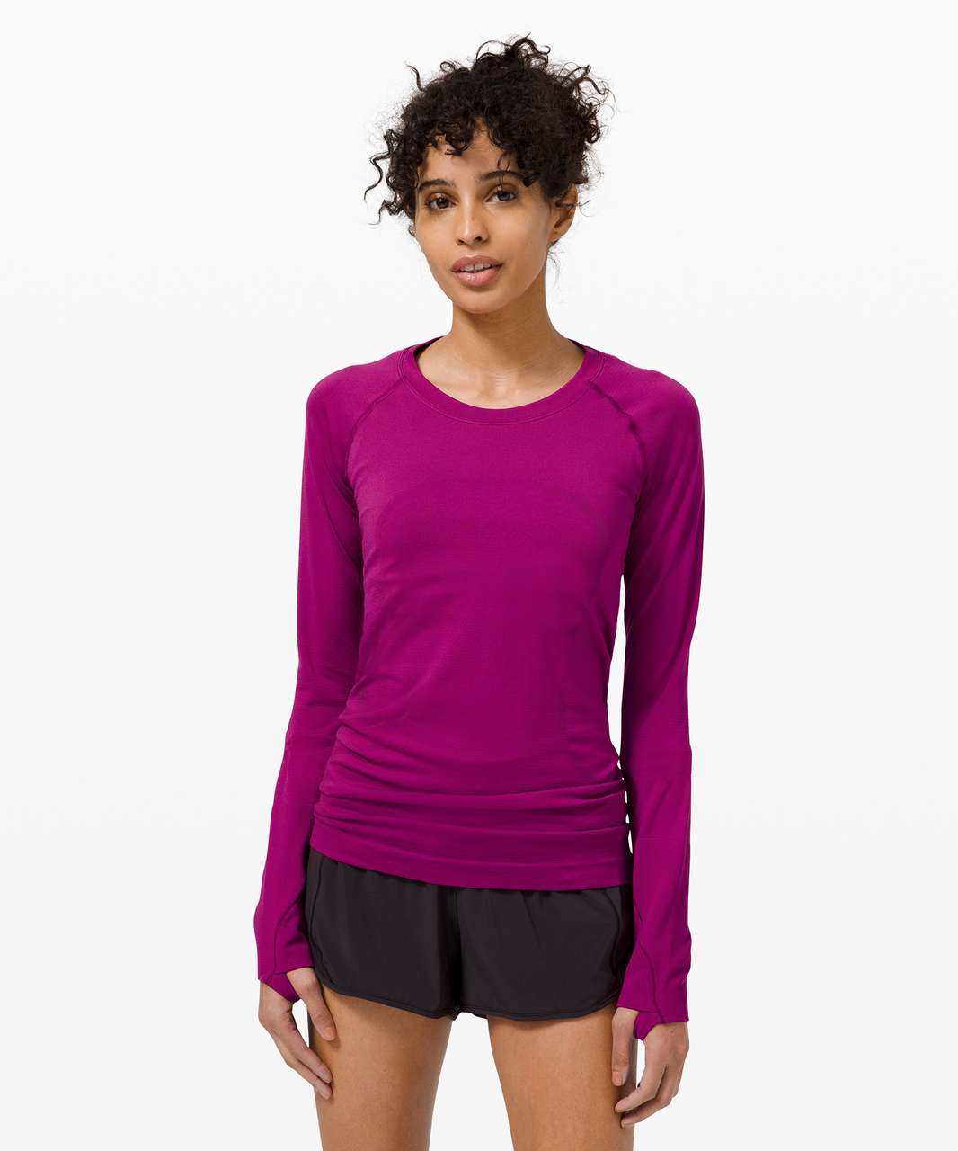 Lululemon Swiftly Tech Long Sleeve 2.0 - Deep Fuschia / Deep Fuschia