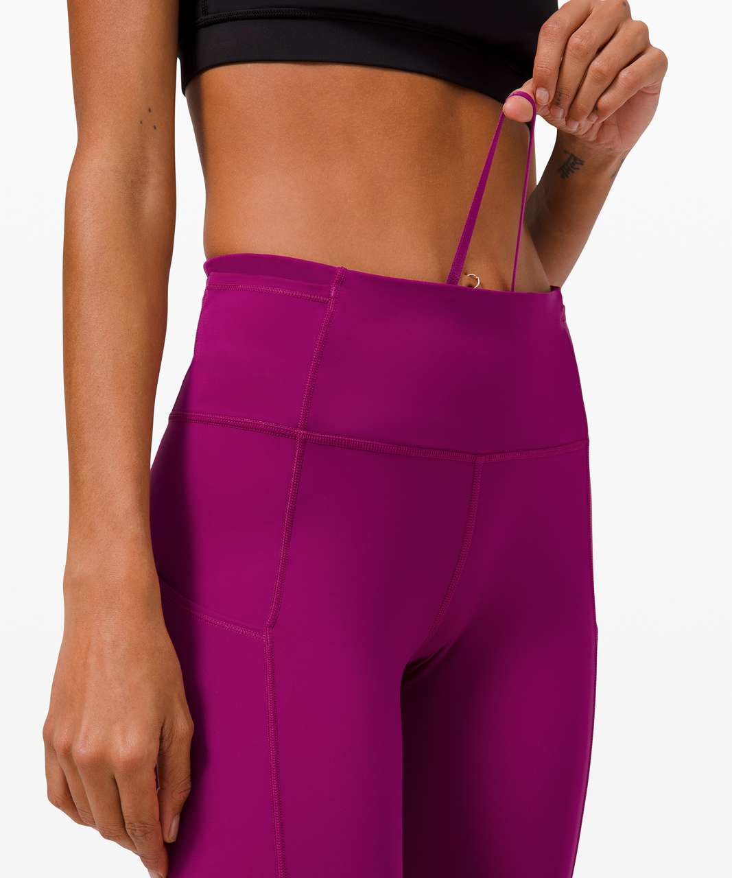 Lululemon Fast and Free High-Rise Tight 28" *Non-Reflective Brushed Nulux - Deep Fuschia