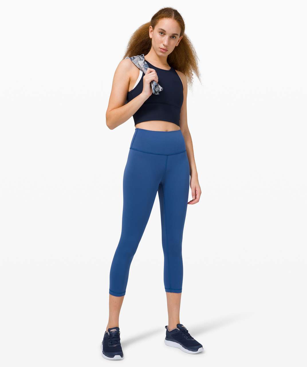 Lululemon Size 2 Wunder Train HR Tight 25 *Fade Blue STN1 Everlux