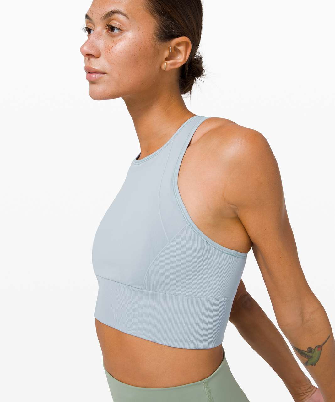 Lululemon Ebb to Train Bra *Medium Support, C/D Cup - Chambray - lulu  fanatics