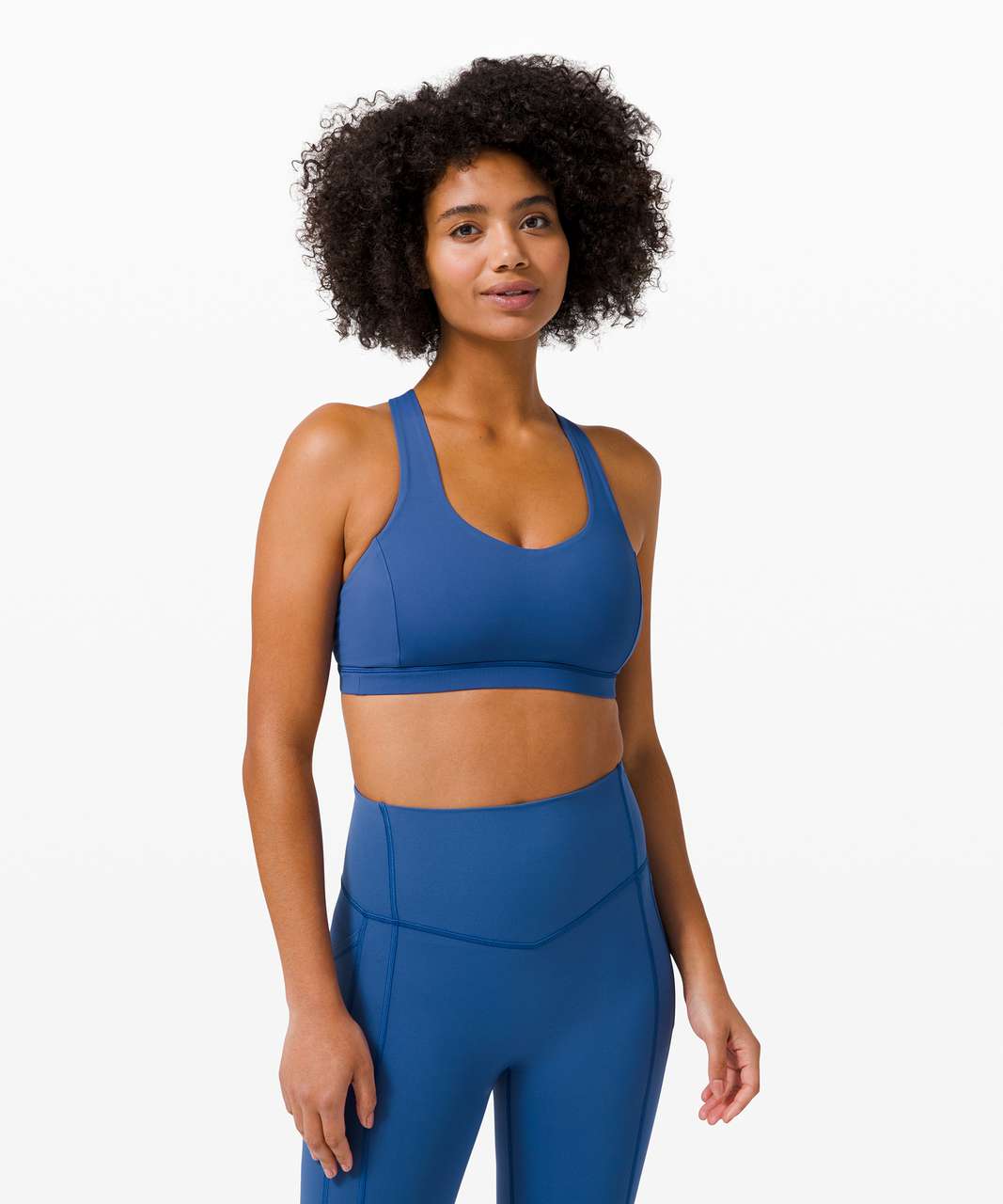 Lululemon Free To Be Serene Bra Size 4 Serene Blue Light Support C/D Cup -  $38 (26% Off Retail) - From Royal