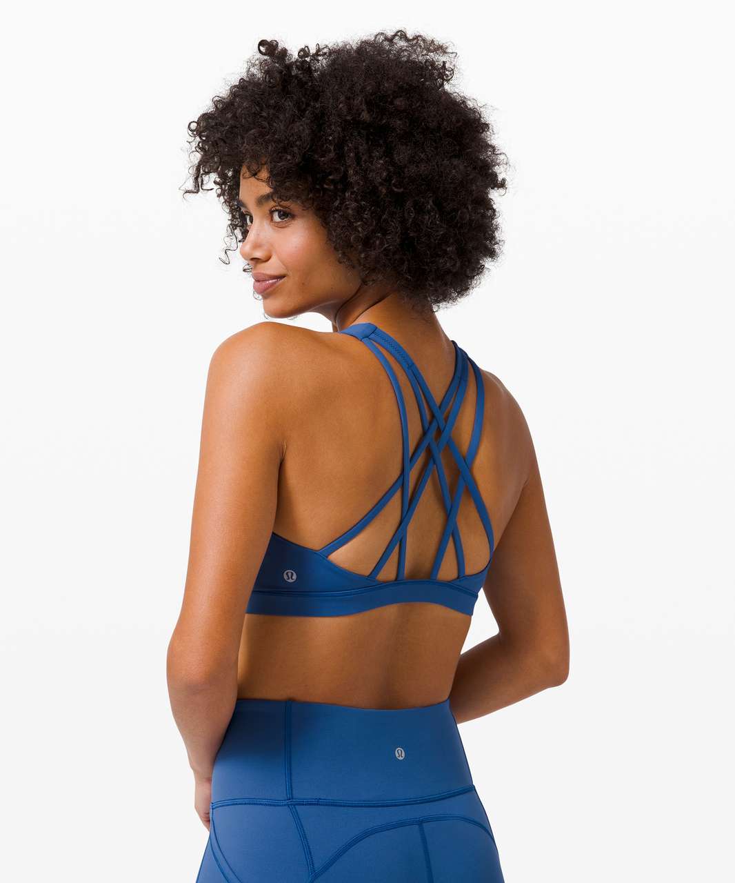 Lululemon Free To Be Serene Bra Long Line *Light Support, C/D Cup -  Hawaiian Blue - lulu fanatics