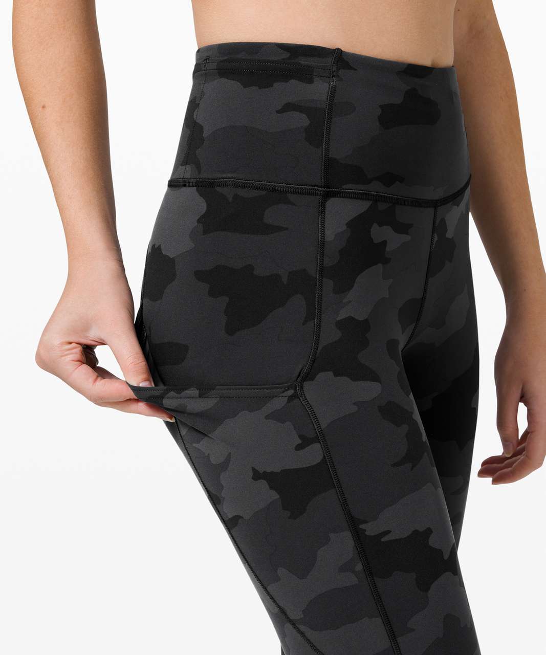 Lululemon Fast and Free Tight 31" *Reflective - Heritage 365 Camo Deep Coal Multi