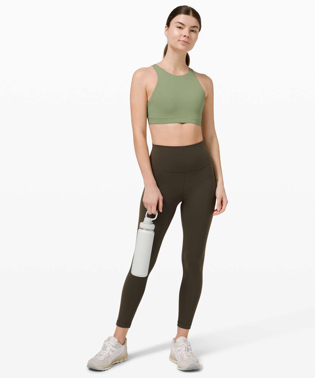 Lululemon Energy Bra High Neck *Medium Support, B–D Cup - Willow Green