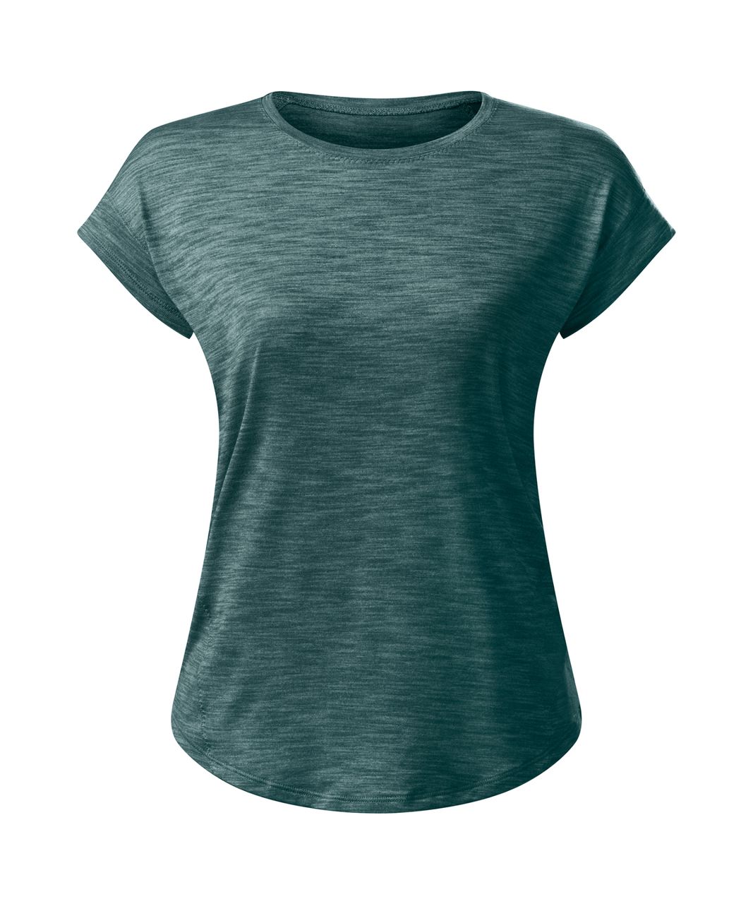 Lululemon Run Around Tee - Heathered Deep Green