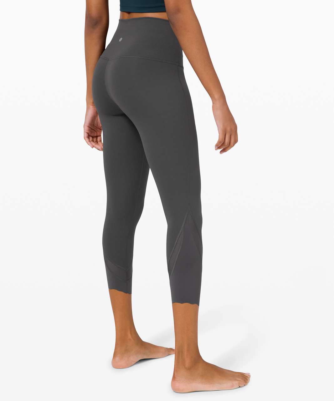 Lululemon Wunder Under Crop High-Rise Roll Down Scallop Luxtreme